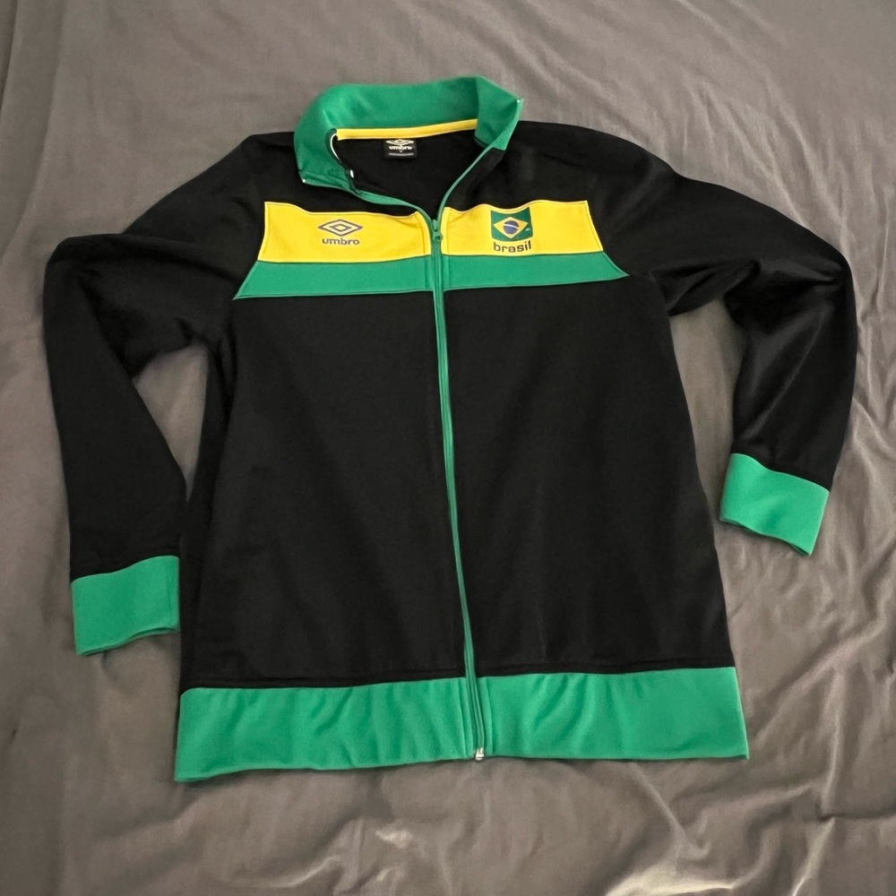 Brazil Soccer Football Umbro vintage warmup track spring jacket